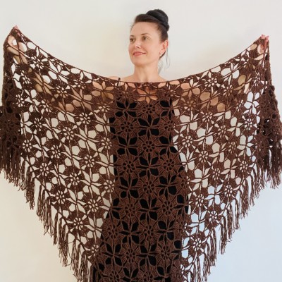 Brown bridal shawl bride shawl cotton wedding dress cape bridal party shawl bridesmaid shawl bachelorette party bridal cover up