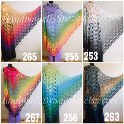 Crochet Shawl Wraps Cotton PONCHO outlander Rainbow Granny Square Summer Gay Pride Wedding Gift Lace Shawl Triangle Bohemian Bridesmaid