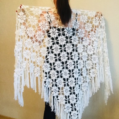 Prayer Shawl, Bridal Shawl Crochet Shawl Pin Bridesmaid Easy Crochet Shawl, Scarf Gift for-Women-Mom-Birthday-gift-Grandma Wedding Cape Wrap