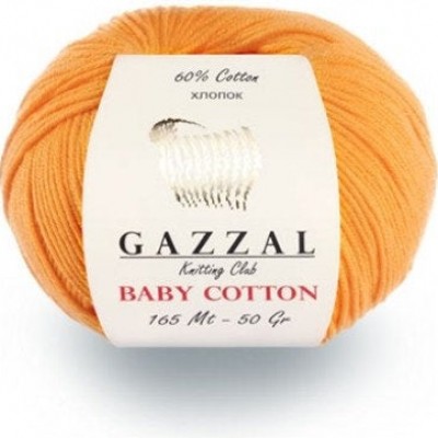 GAZZAL BABY COTTON Yarn Organic Cotton Yarn Vegan Hypoallergenic Yarn Amigurumi Baby Yarn Booties Crochet Sweater Poncho Pullover