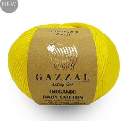 Gazzal ORGANIC BABY COTTON Yarn Organic 100 Cotton Yarn Hypoallergenic Yarn Vegan Yarn Booties Crochet Sweater Poncho Pullover