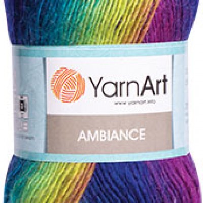 YarnArt AMBIANCE Rainbow Gradient Wool Yarn 100 g 250 meters Multicolor Wool yarn for crochet Shawl Scarf yarn magic soft color choice yarn