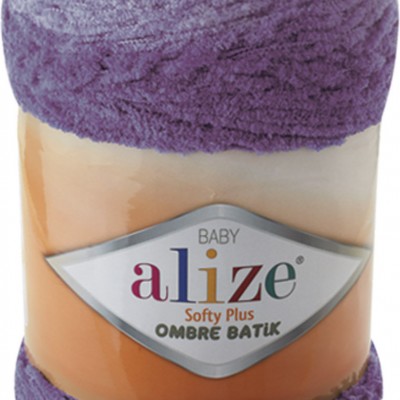 Alize SOFTY PLUS OMBRE Batik Yarn Plush Yarn Gradient Yarn Bulky Yarn Multicolor Yarn Chunky Yarn Baby Rainbow Yarn Color Mix Knitting Yarn