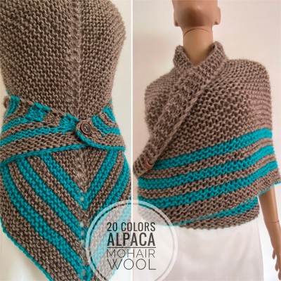 Outlander Claire shawl alpaca shoulder wrap sontag wool triangle shawl scottish Inspired anniversary gift wife mom sister