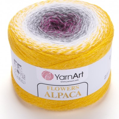 Flowers ALPACA YarnArt Yarn 250 grams 940 meters ombre yarn gradient yarn crochet yarn rainbow yarn knitting yarn cake multicolor yarn