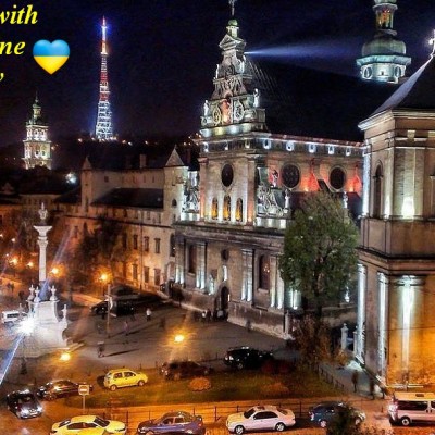 I Stand with Ukraine PDF card - Ukrainian flag Lviv printable wall art jpg - Pray for Ukraine - Slava Ukraini - Digital file for Ukrainian seller