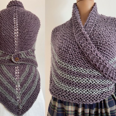 Lavander Alpaca Shawl Claire -Gray Wool Inspired Outlander Wrap Plus Size XS-S-M-L-XL